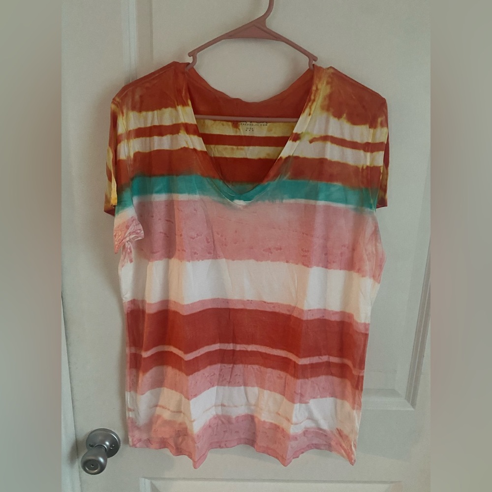 ma ch V-Neck Tee. Hand dyed in New York!